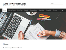 Tablet Screenshot of anti-powerpoint.com